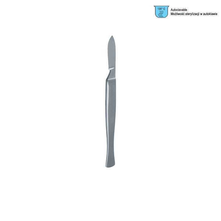 Scalpel stainless steel 40mm blade fig. 3