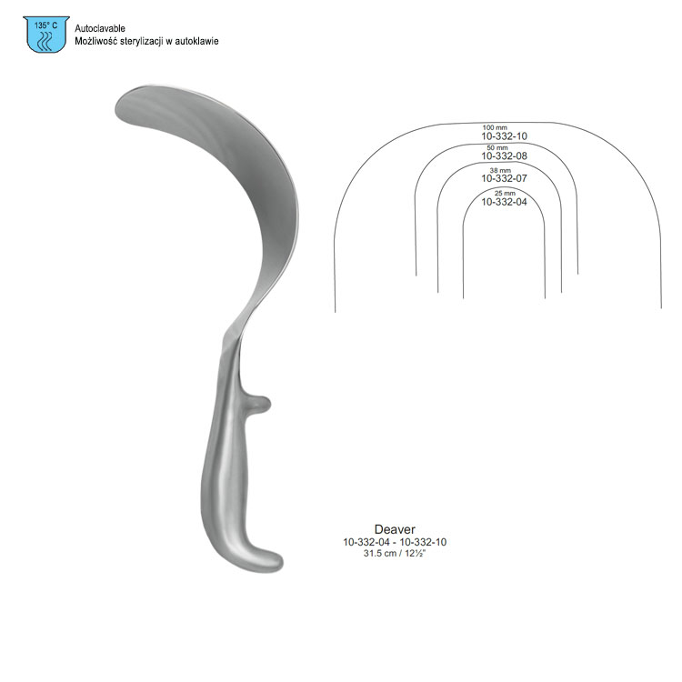 Retractor Deaver Ergo-Grip 25mm, 310mm fig. 1