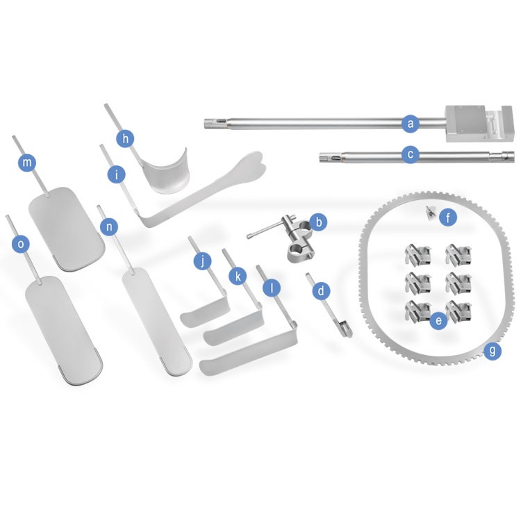 Falcon universal ring retractor, bariatric kit 18" field post
