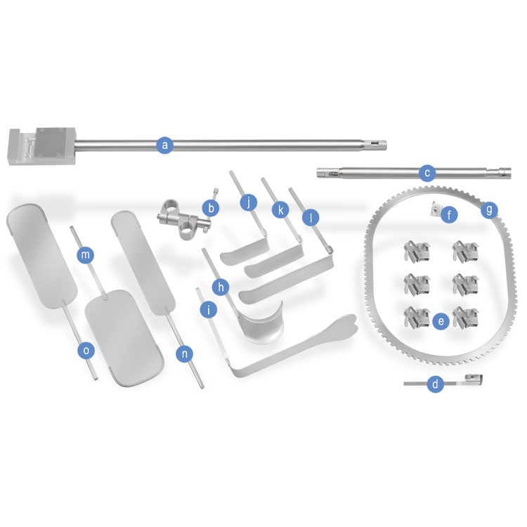 Falcon universal ring retractor, bariatric kit 24" field post