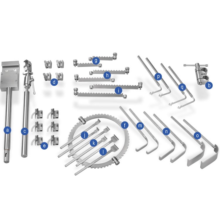 Falcon universal ring retractor, spinal posterior kit
