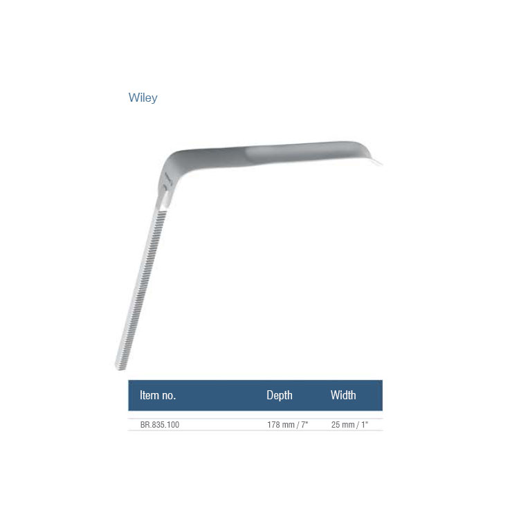 Falcon universal ring retractor, blade Wiley 178x25mm
