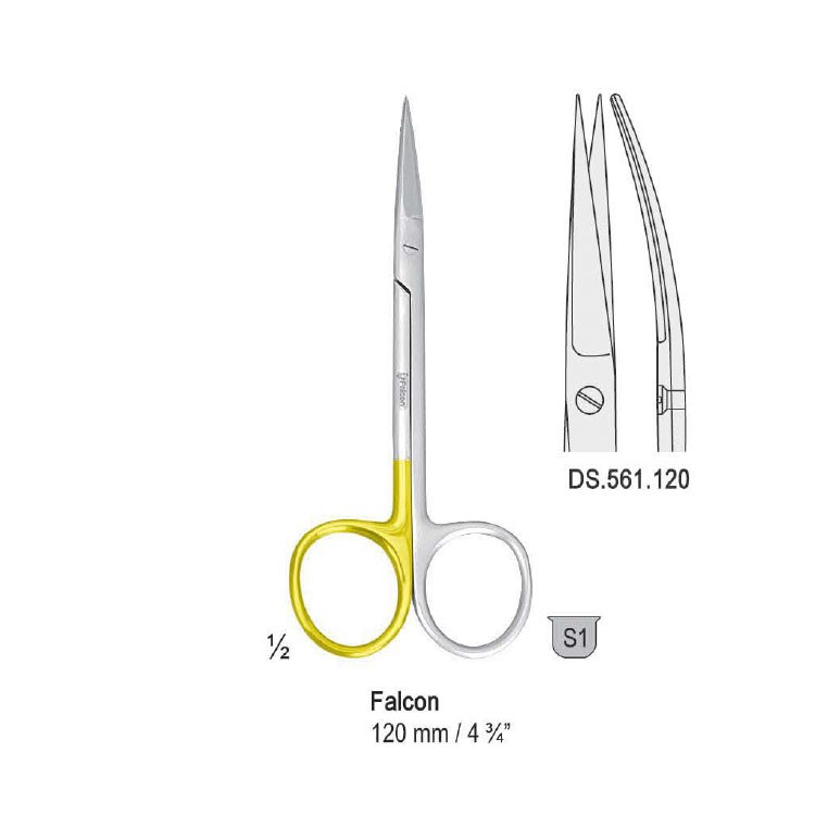 Super-Cut Scissors Falcon curved 120mm 