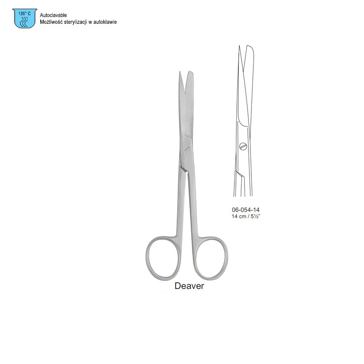 Scissors operating Deaver BL/SH straight 145mm