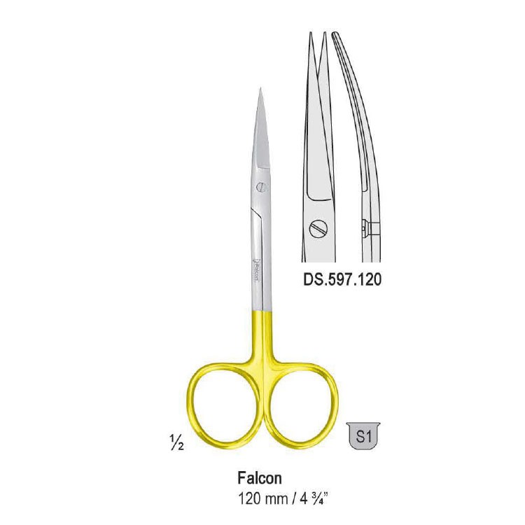 Falcon-Cut Scissors Falcon curved 120mm 
