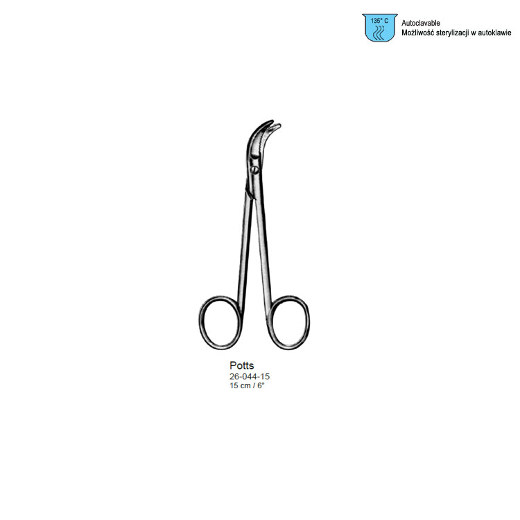 Shear rib cutting Potts serrated sideways 150mm / 6"