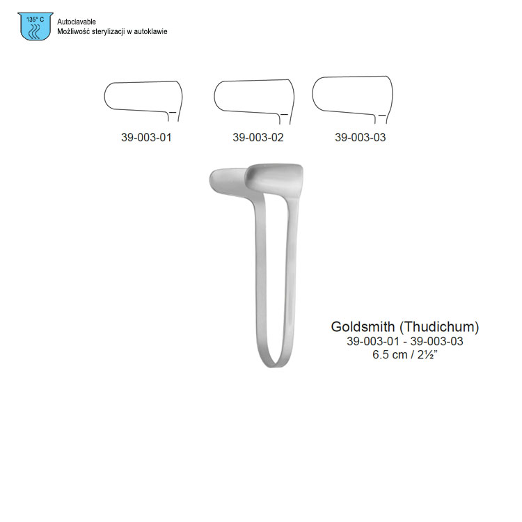 Specula nasal Goldsmith (Thudichum) fig.1, 65mm