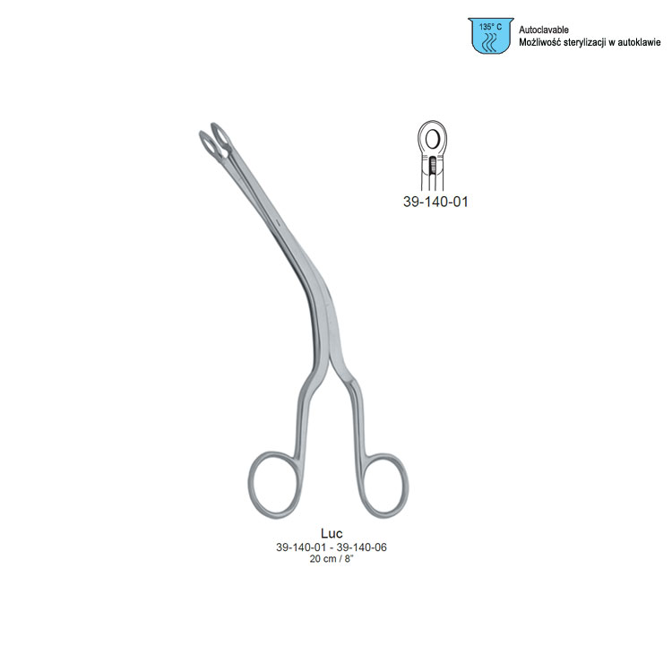 Forceps nasal septum Luc oval fig.1, 195mm