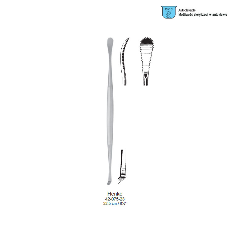 Dissector tonsil Henke double ended 12x235mm