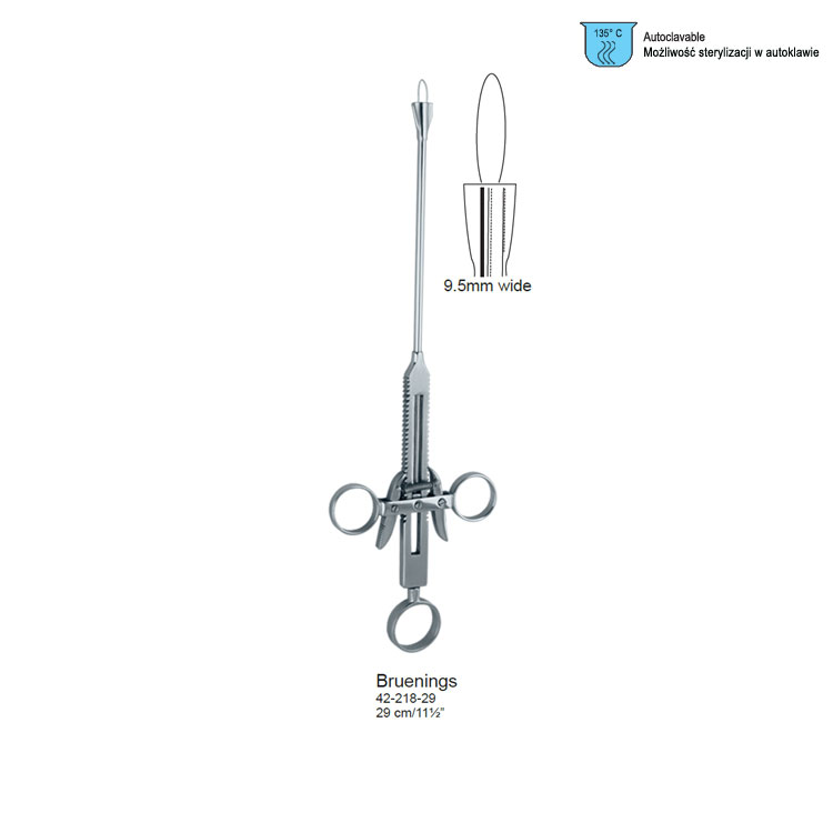 Snare tonsil Bruennings ratchet-action 290mm