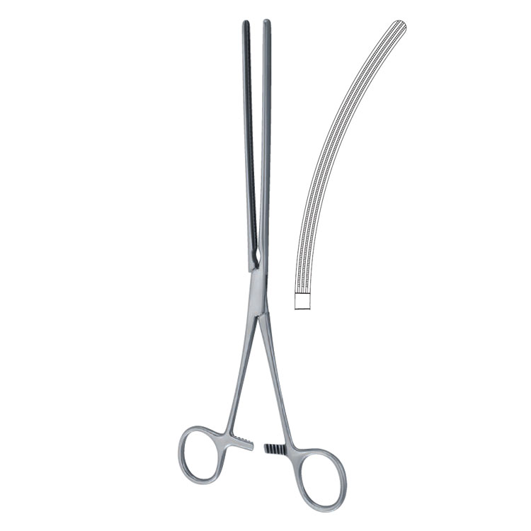 Clamp intestinal atraumatic Mayo-Robson curved 250mm 