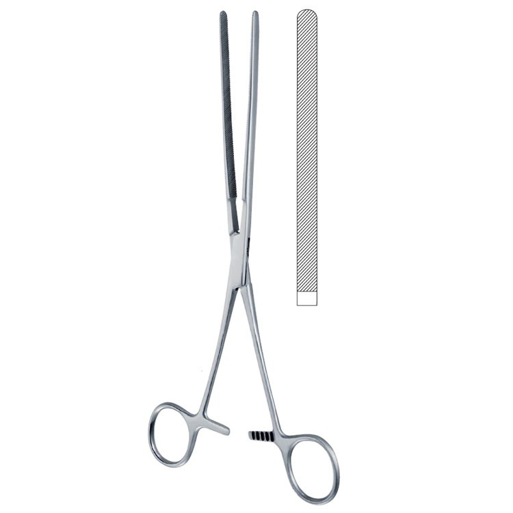 Clamp intestinal Doyen straight 215mm