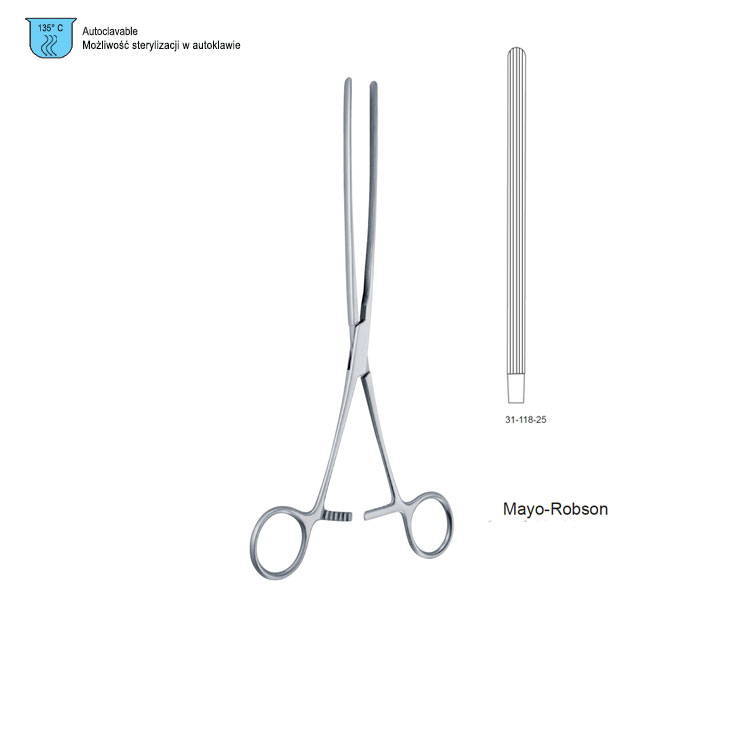 Clamp intestinal Mayo-Robson straight 250mm