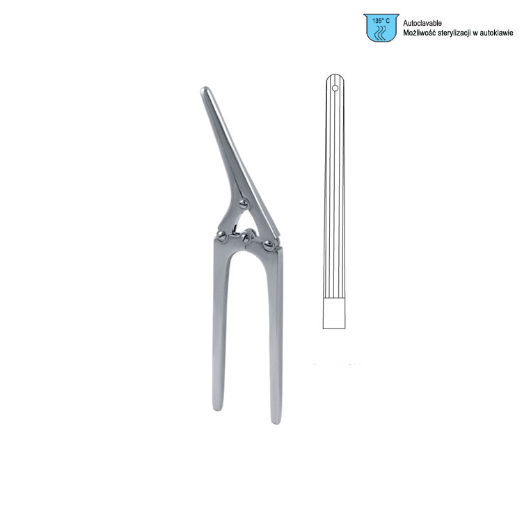 Clamp intestinal anastomosis Payr with pin 210mm / 8 1/4"