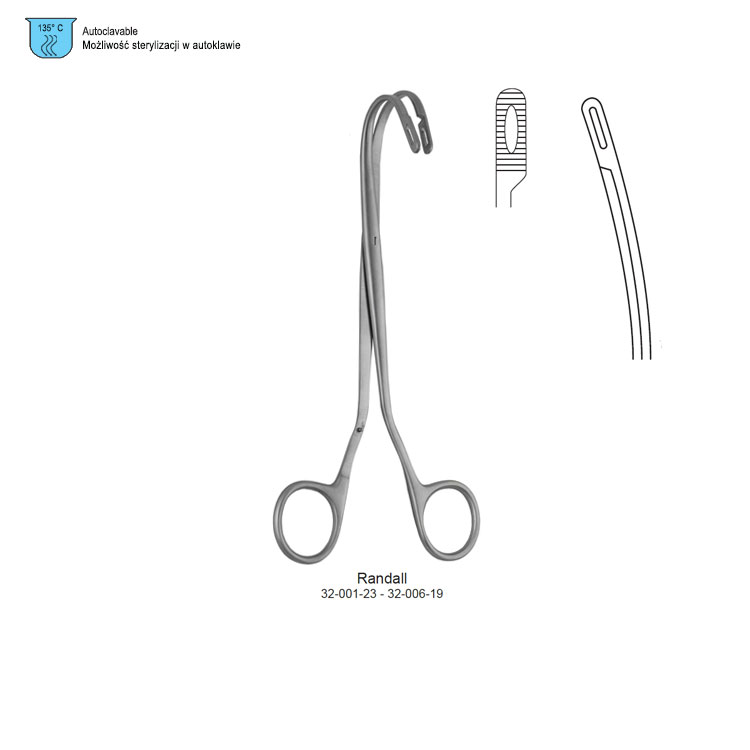 Forceps kidney stone Randall fig.1, 225mm