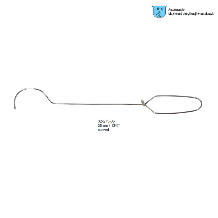 Introducer urethral catheter Guyon curved 2x365mm