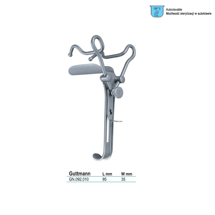 Specula vaginal Guttmann for examination 85x35mm 