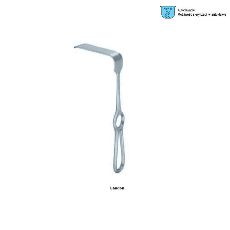 Retractor vaginal Landon 90x25x190mm