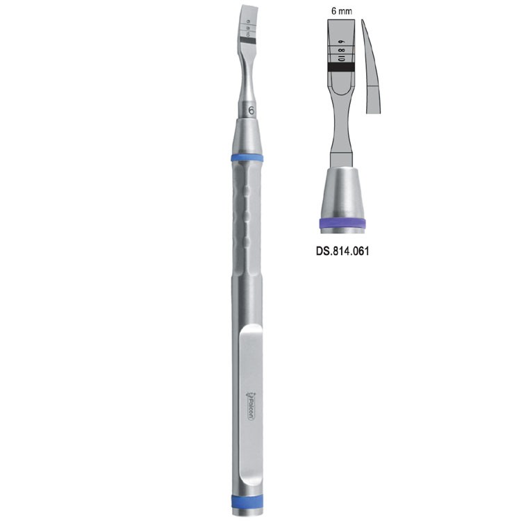Osteotome With Marking Curved 6mm