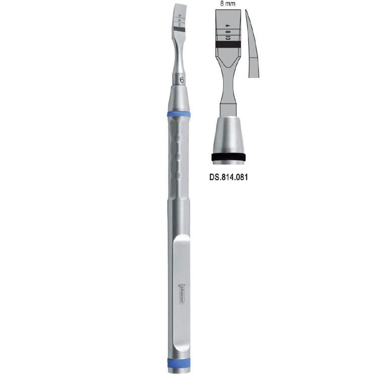 Osteotome With Marking Curved 8mm