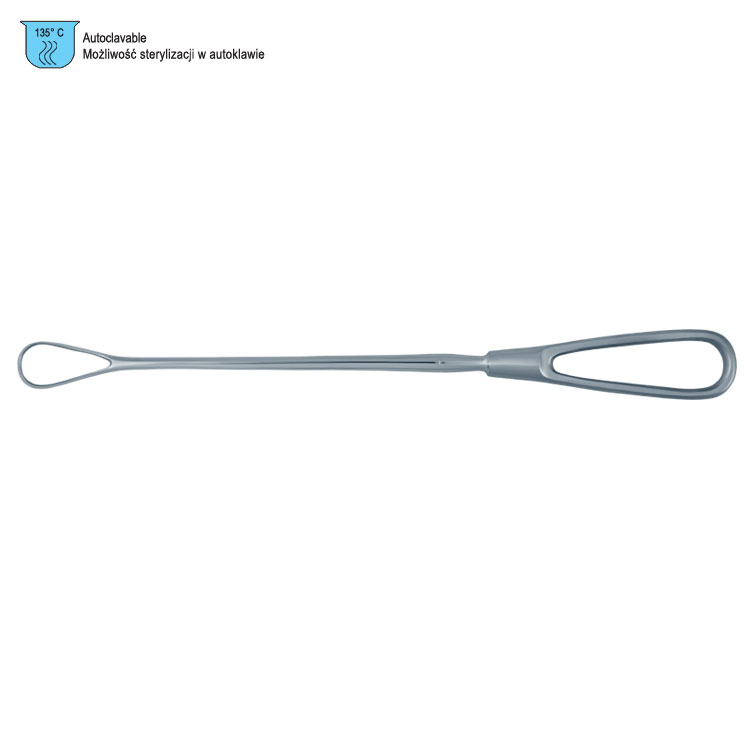 Curette uterine Bumm rigid sharp 19mm, 280mm