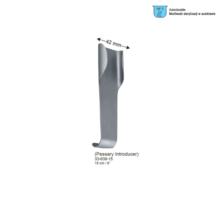Introducer vaginal pessaries Sprigg 150mm