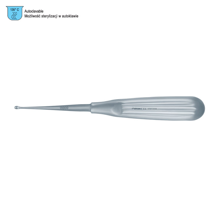 Curette bone SE Volkmann oval fig. 0000, 170mm