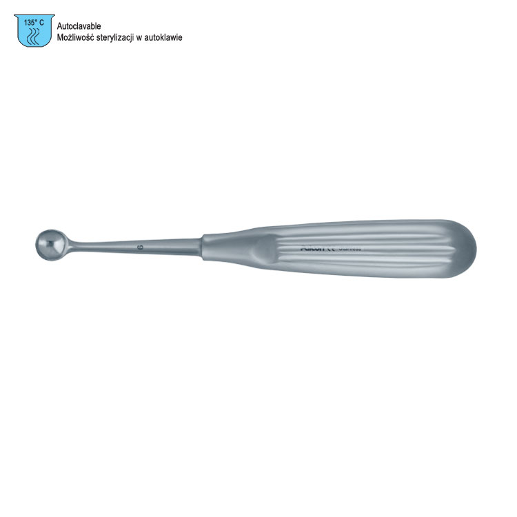 Curette bone SE Bruns round fig. 6, 170mm