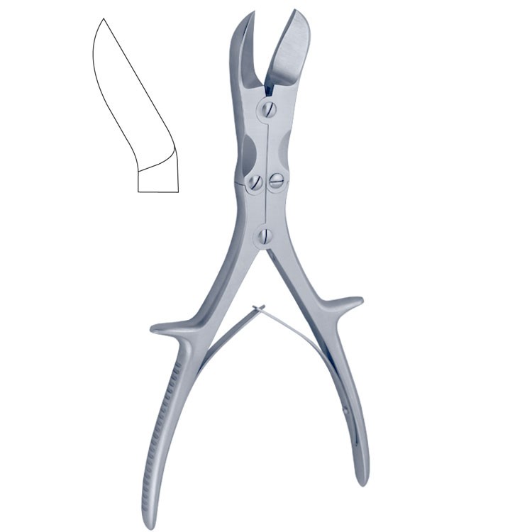 Cutter bone Stille-Liston x-action angled 280mm