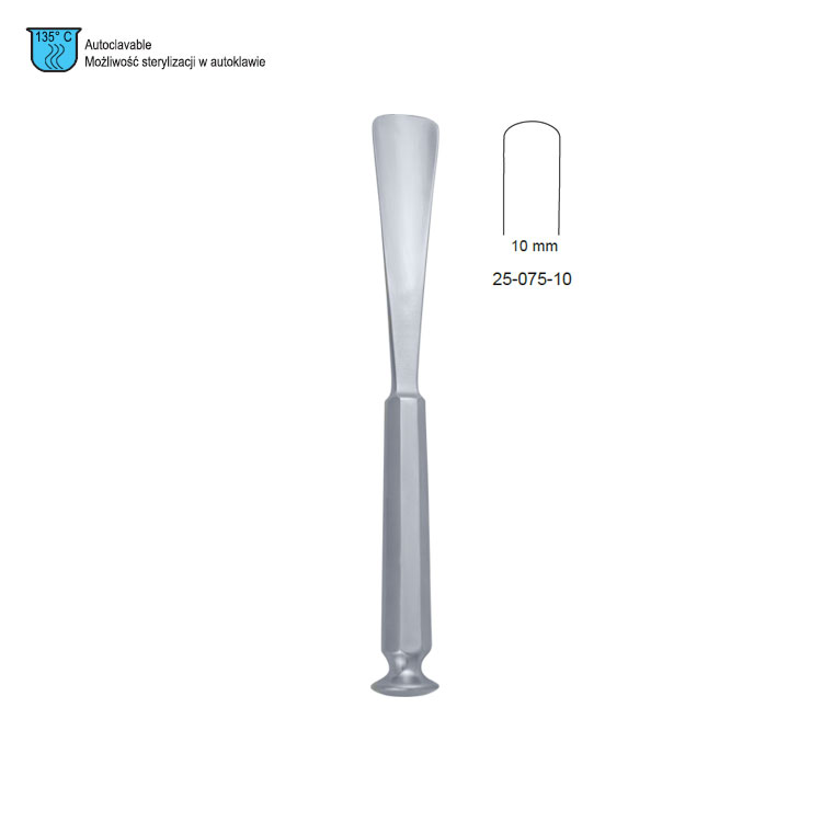 Gouge bone Stille straight 10x205mm