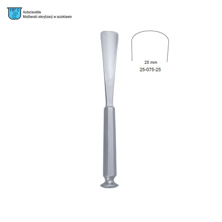 Gouge bone Stille straight 25x205mm