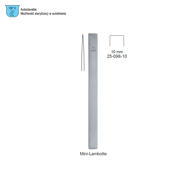 Osteotome Lambotte Mini straight 10x125mm