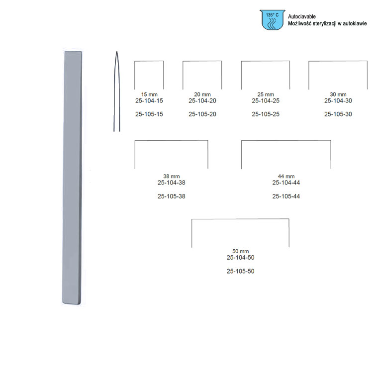 Osteotome Lambotte straight 15x240mm