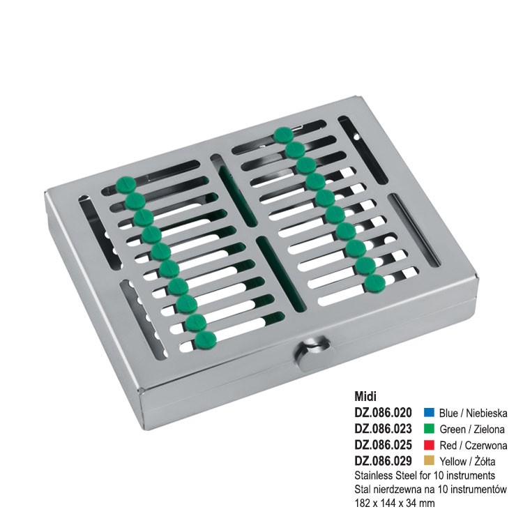 TWIST-LOCK Cassette Tray with cover MIDI, red