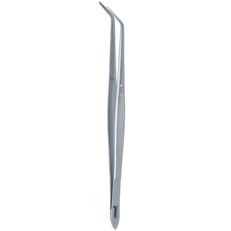 Tweezers Flagg serrated angled fig. 1