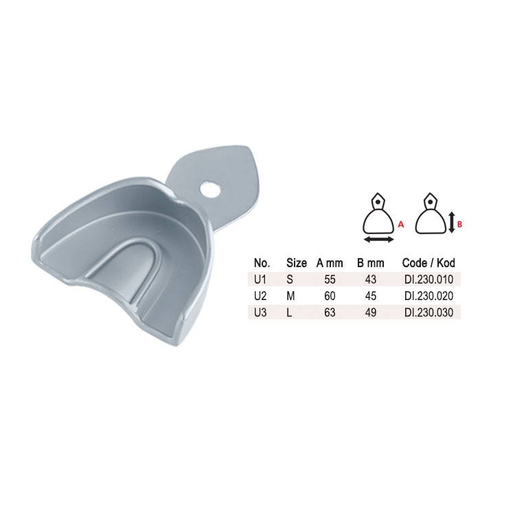 Impression tray children pattern solid upper fig. 1, size S