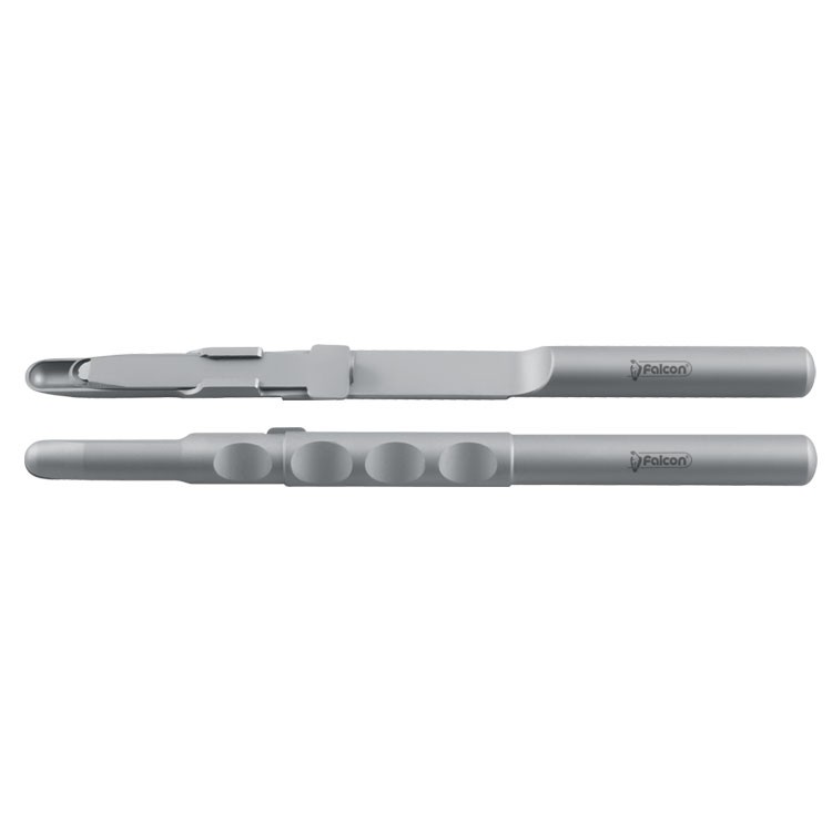 Stainless steel bone scraper straight complete