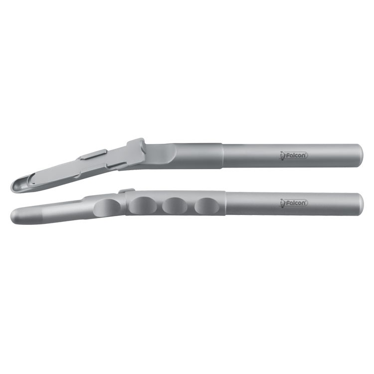 Titanium bone scraper angled complete