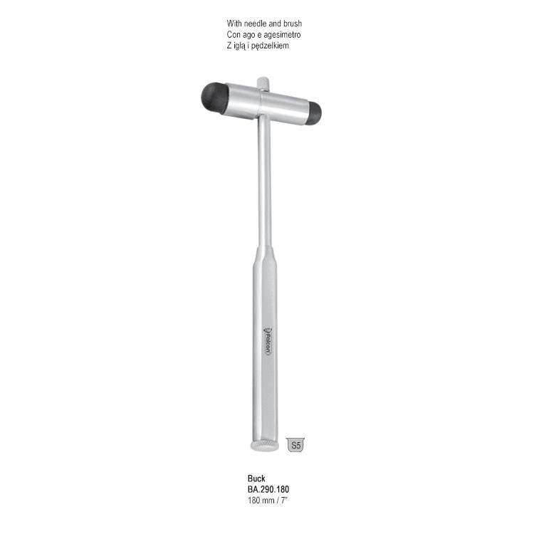 Percussion hammer Buck with needle and brush 180mm 