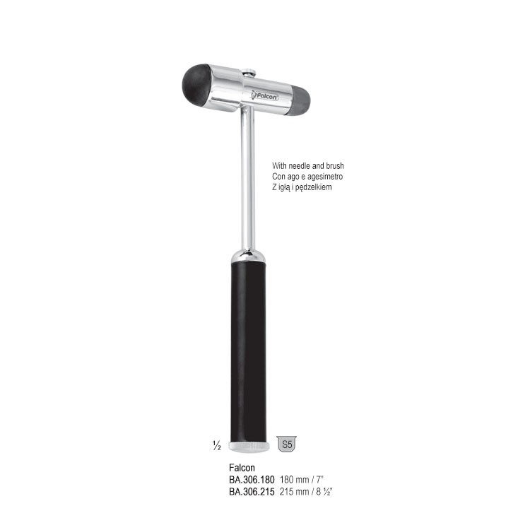 Percussion hammer Falcon with needle and brush 215mm