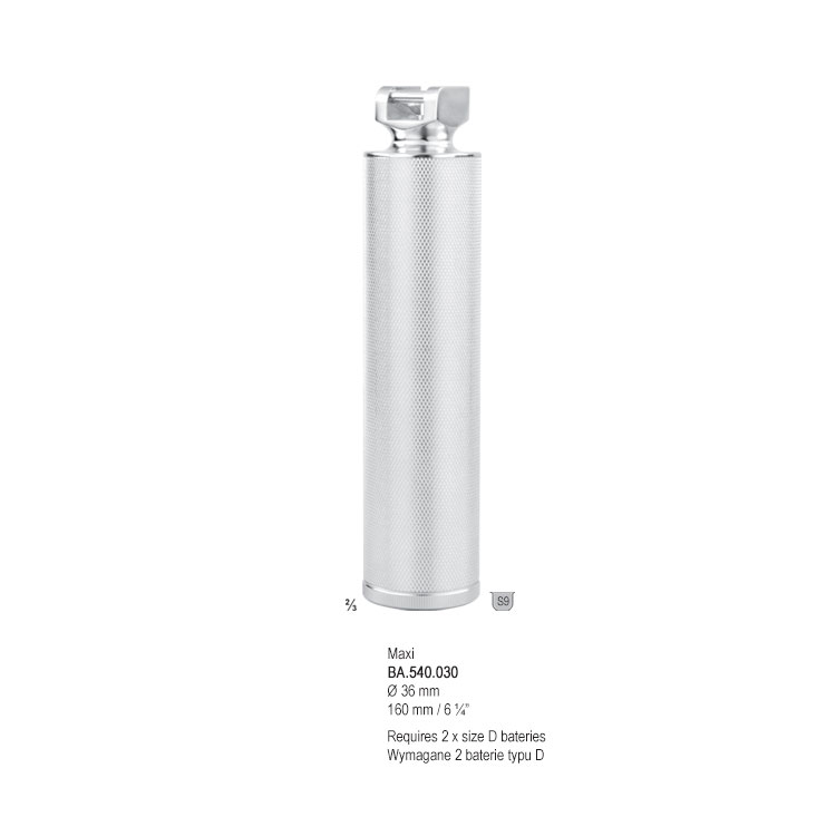 Laryngoscope standard light battery handle Midi
