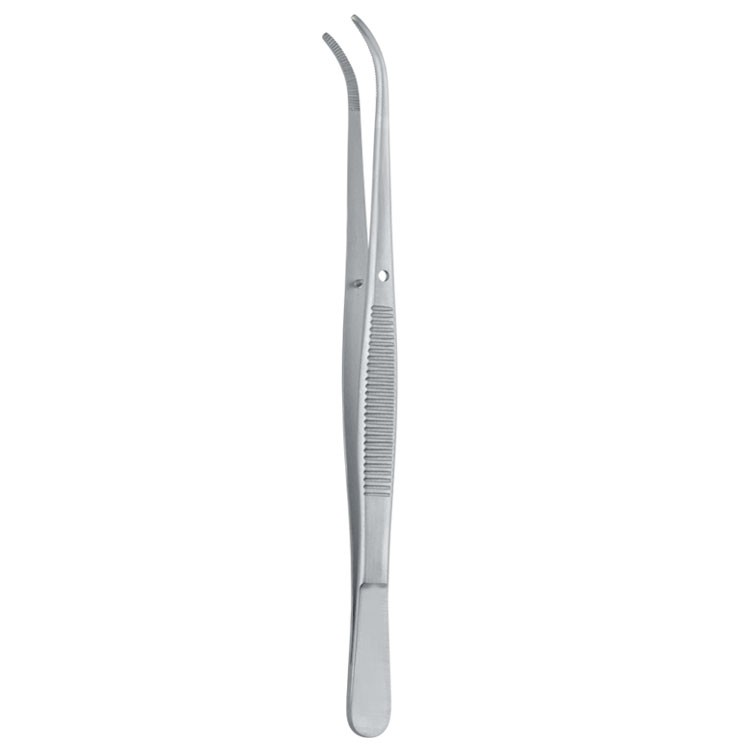 Forceps dissecting Semken serrated curved 150mm
