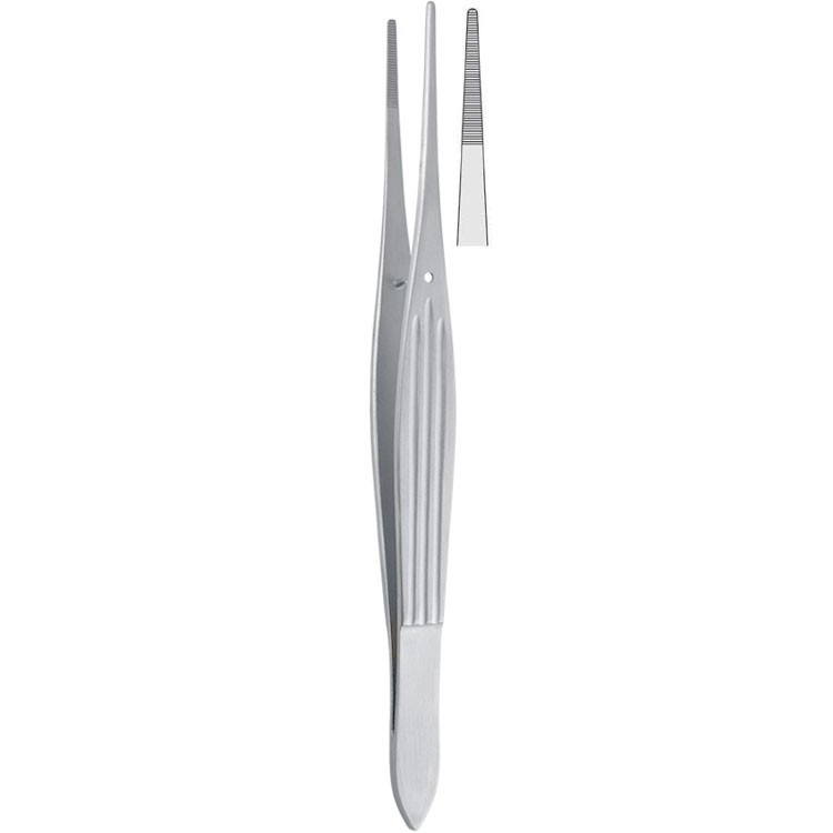 Forceps dissecting McIndoe serrated 150mm