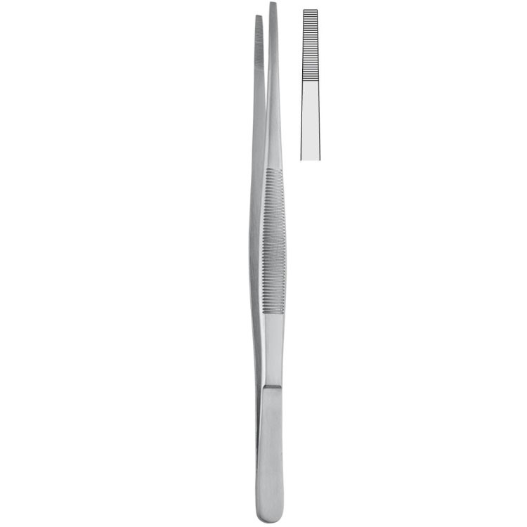 Forceps dissecting Stille-Leeds (Swedish Pattern) serrated 200mm