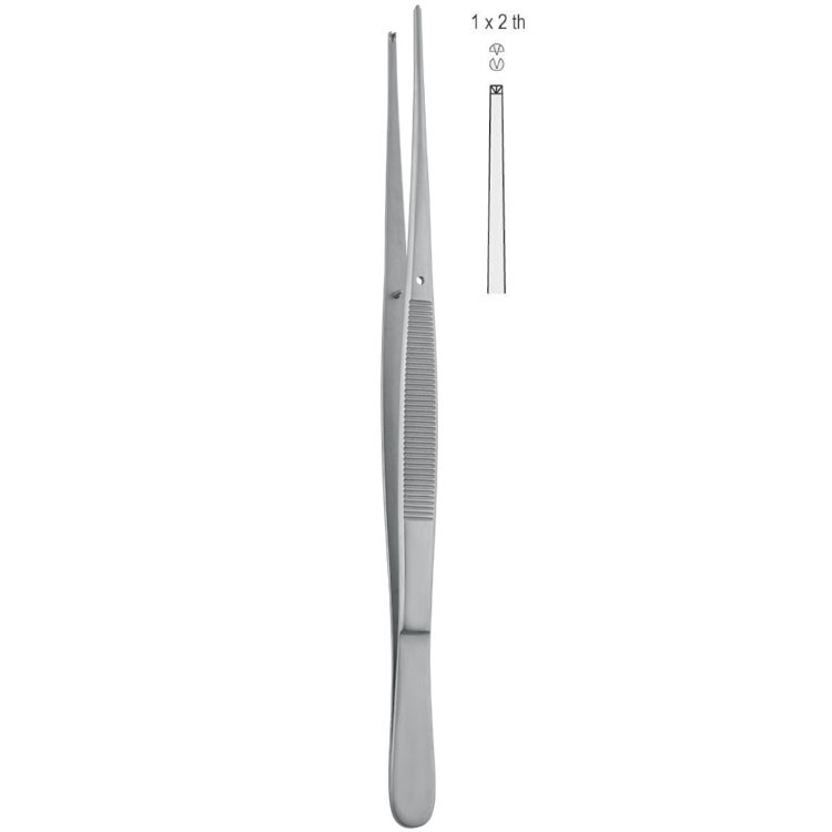 Forceps tissue Potts-Smith 1x2th straight 250mm