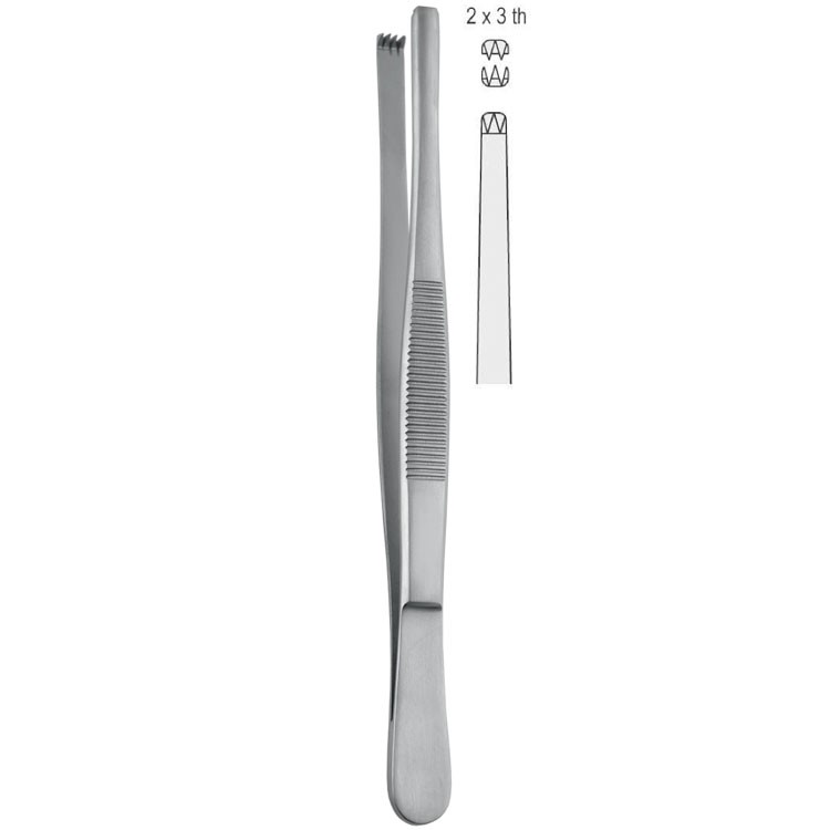 Forceps tissue Falcon-Standard 2x3th 250mm