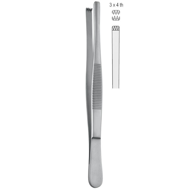 Forceps tissue Falcon-Standard 3x4th 180mm