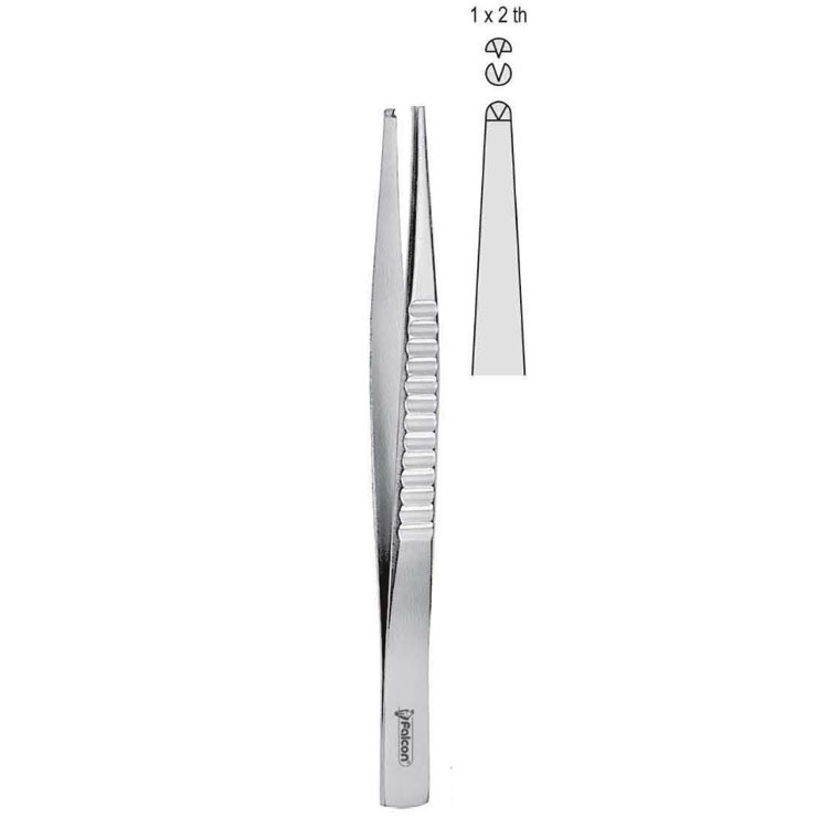 Forceps tissue Treves (English pattern) 1x2th 150mm