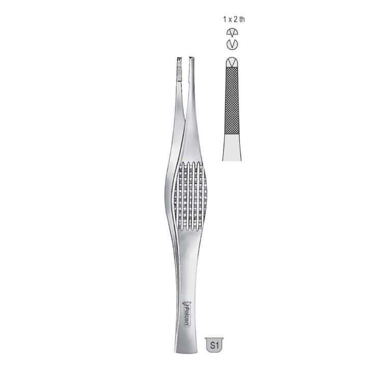Forceps tissue Ramsey 1x2th 180mm