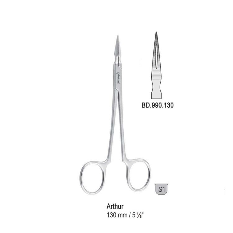 Forceps splinter Arthur straight 130mm
